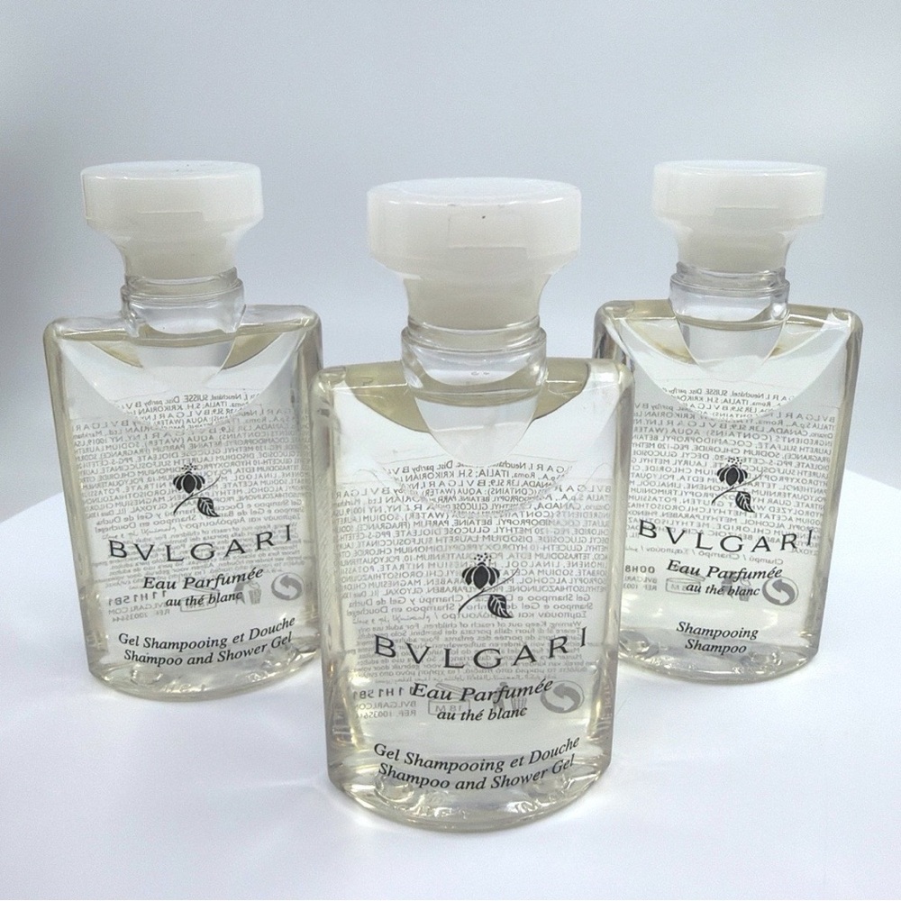 Bulgari Eau Parfumée Shampoo & Shower Gel - Clear Travel Minis (3)